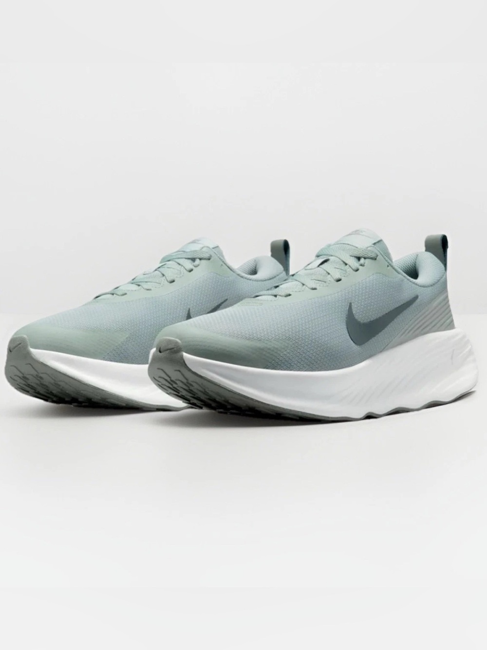 Nike Promina Mens 8 Light Pumice Gray White Shoes Sneakers Athletic Running New
